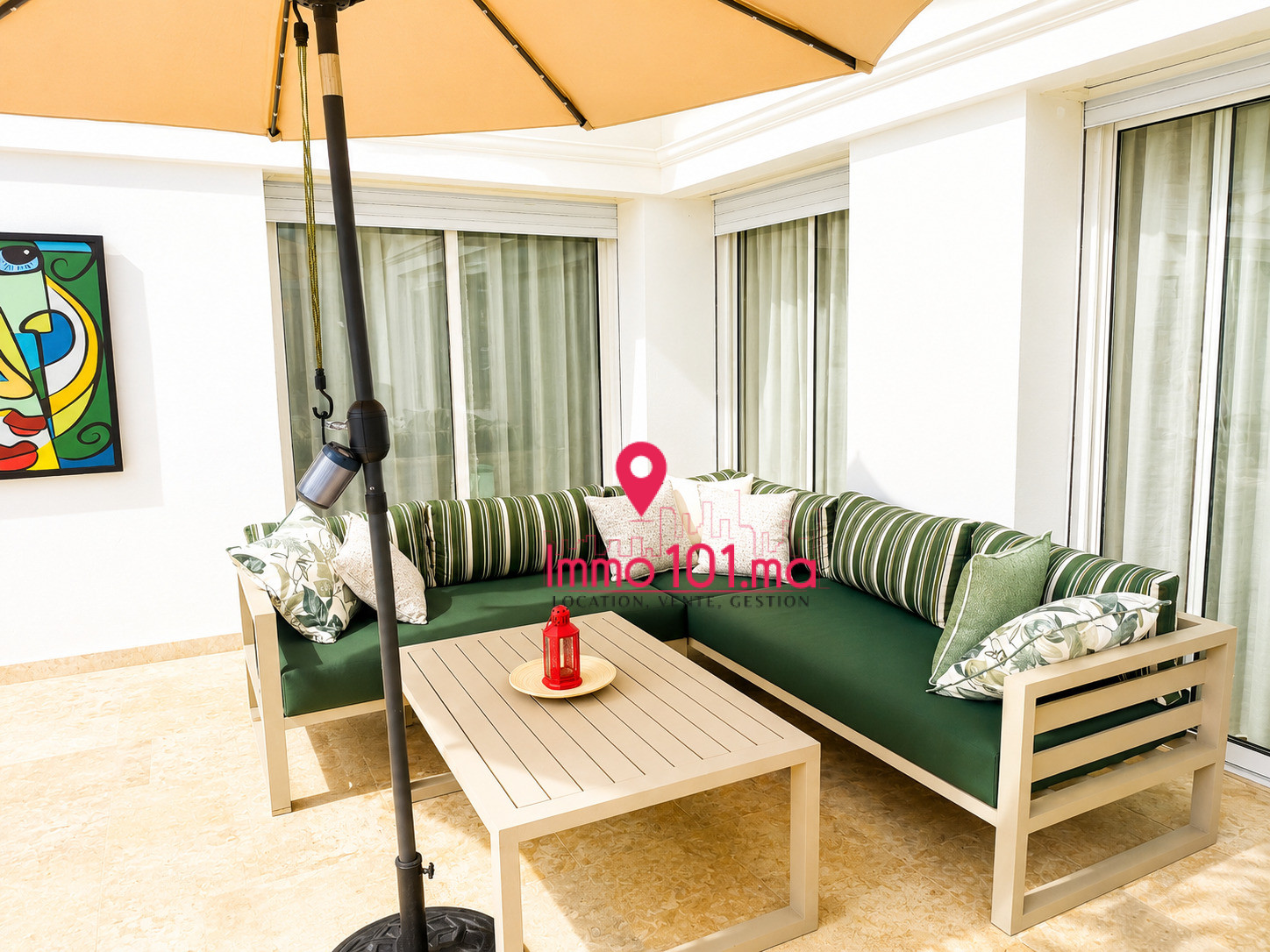 Location villa meublée plain-pied à Skhirat plage ZLLVM1675